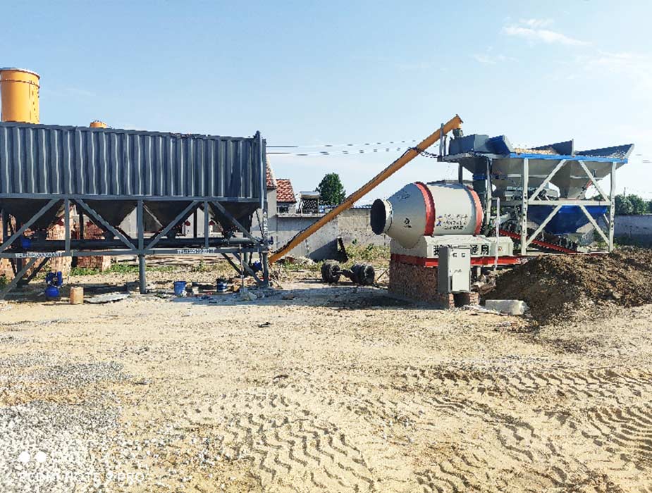Drum Mobile Concrete Batching Plant