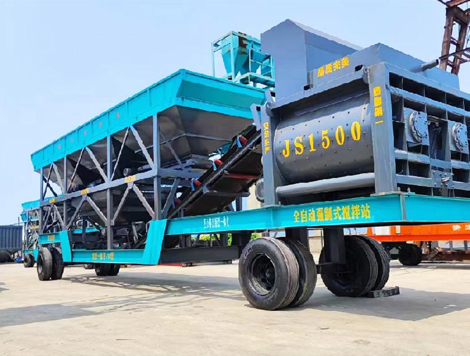 Forced Mobile Concrete Batching Plant