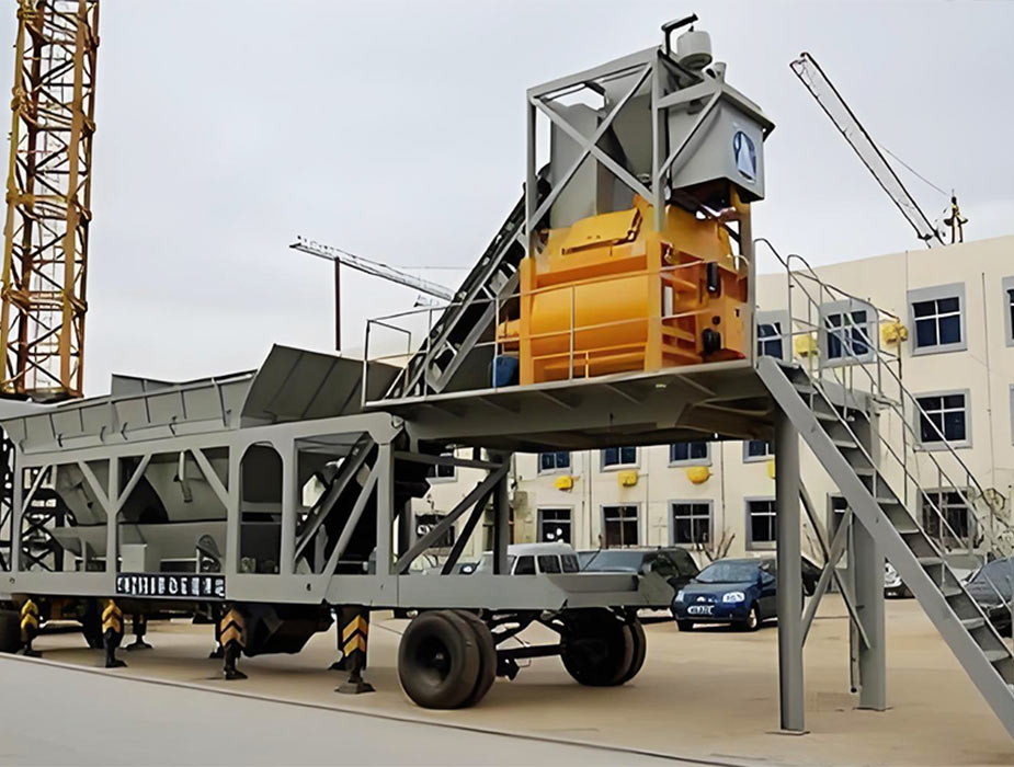 Forced Mobile Concrete Batching Plant
