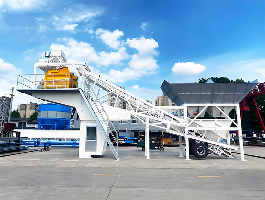 Forced Mobile Concrete Batching Plant