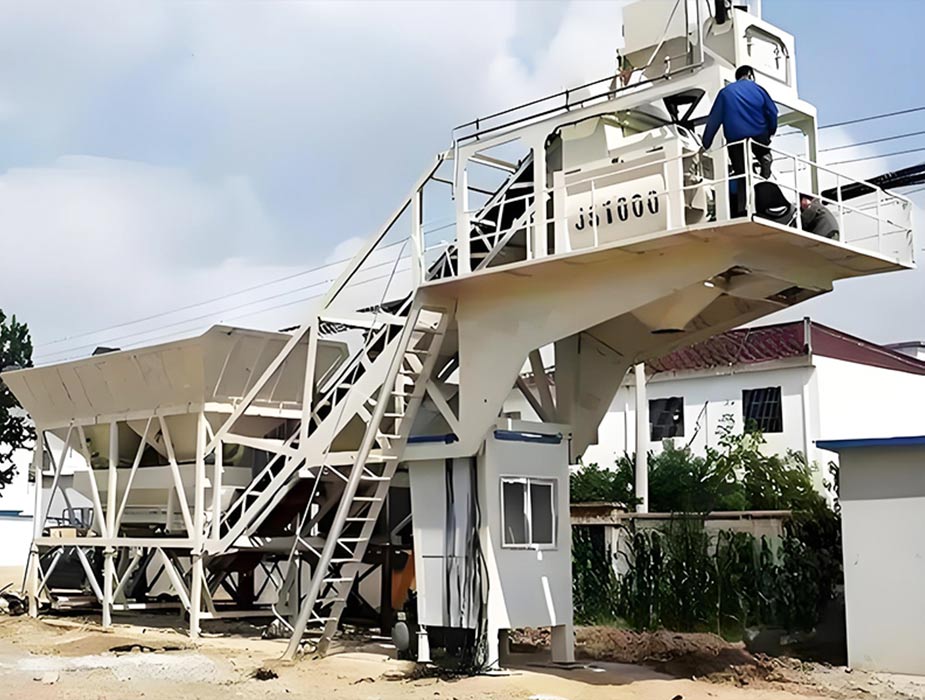 Forced Mobile Concrete Batching Plant