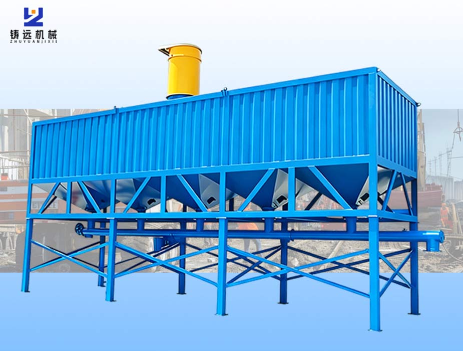 Horizontal cement silo