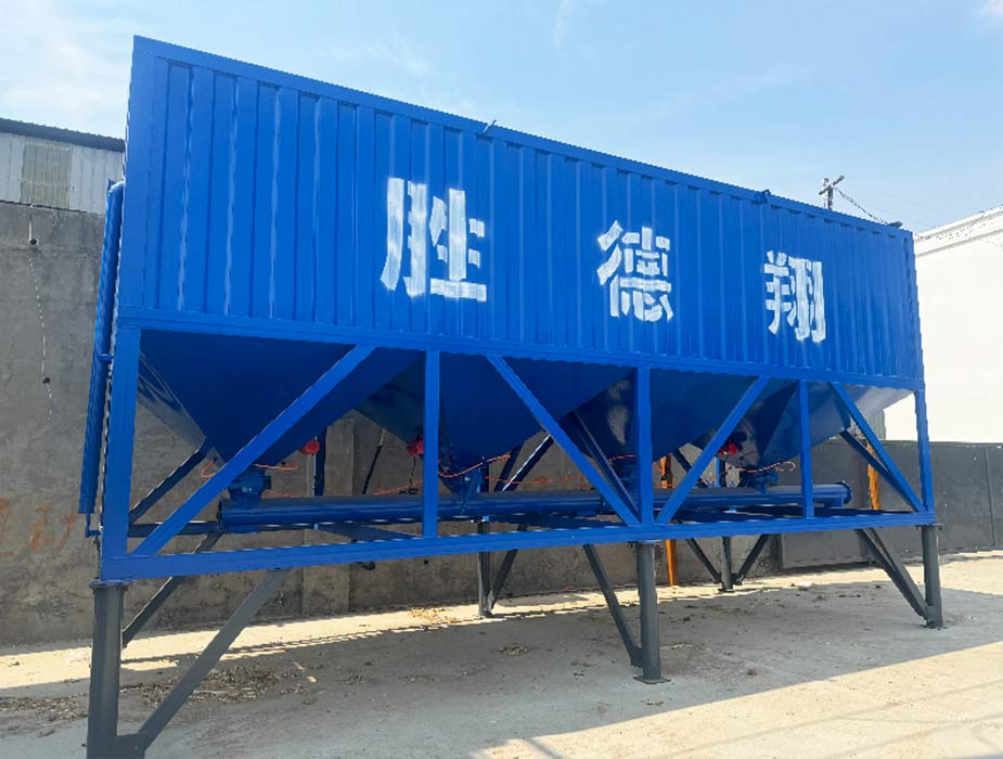Horizontal cement silo