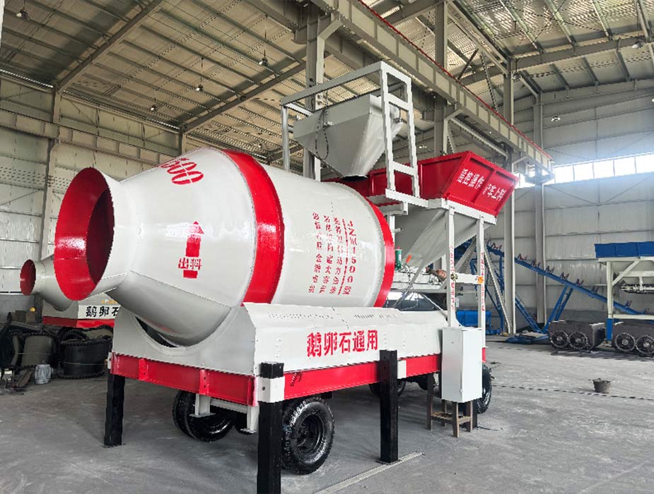 Fixed bucket concrete mixer